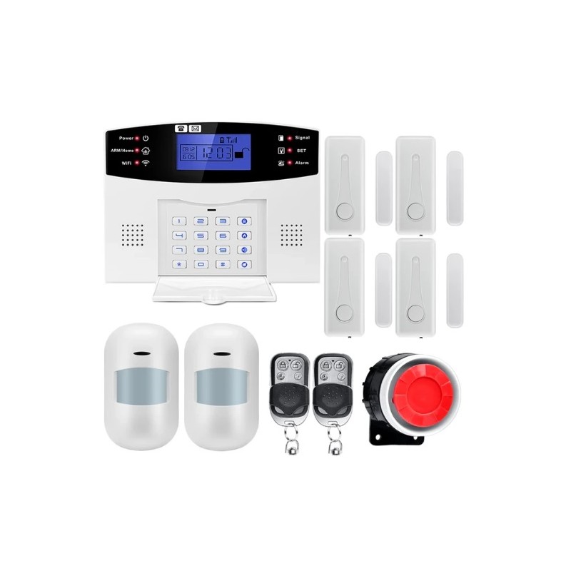 Sistema de alarma GSM Smart Life Wifi, Control remoto inalámbrico,  residencial, 2G, Tuya, alarma Central con Sensor de movimiento - AliExpress